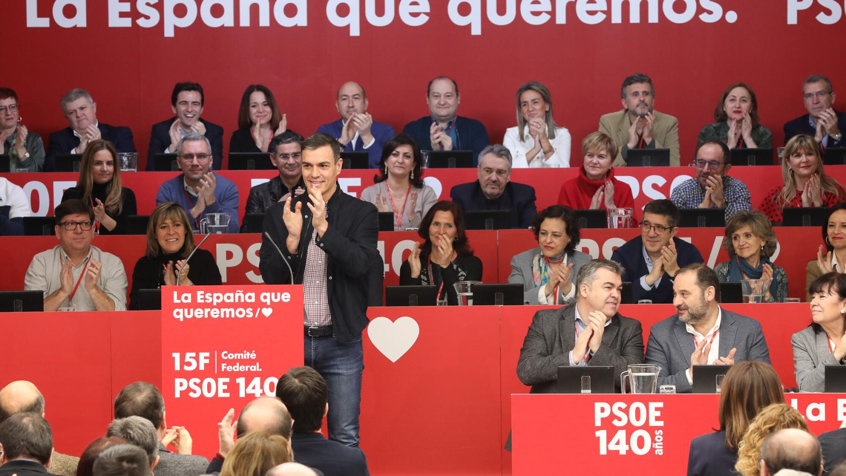 Pedro Sánchez, este sábado en la reunión del Comité Federal.