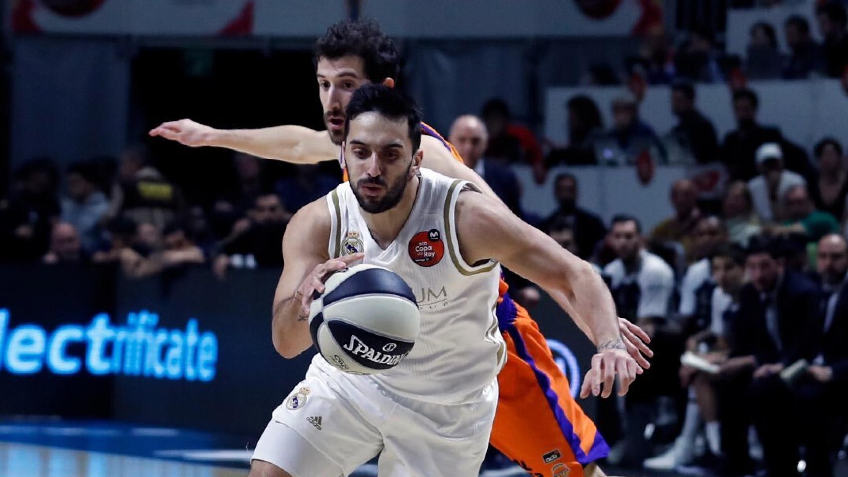 Campazzo, durante el partido de Copa del Rey entre el Real Madrid y Valencia Basket