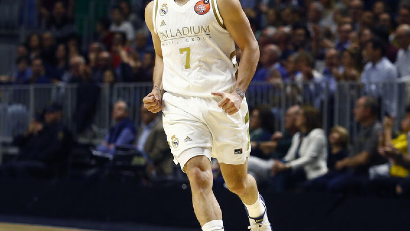 Campazzo, durante el partido de Copa del Rey entre el Real Madrid y Valencia Basket