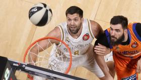 Felipe Reyes, contra el Valencia Basket