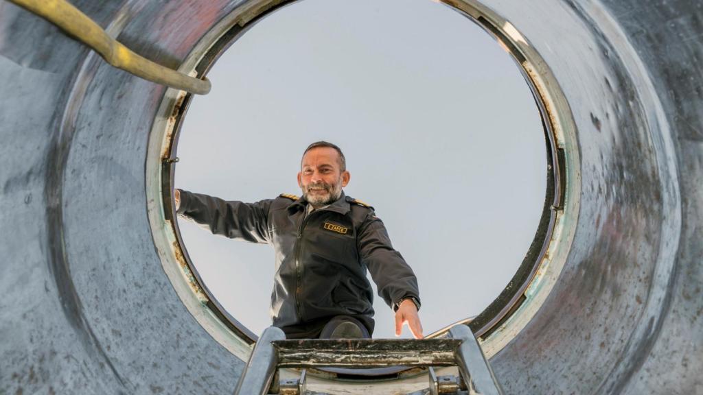 El comandante jefe de la flotilla de submarinos en el Arsenal de Cartagena, Ernesto Zarco.