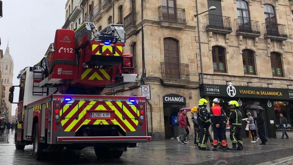 Imagen de archivo de un camión de Bomberos del Ayuntamiento de Salamanca