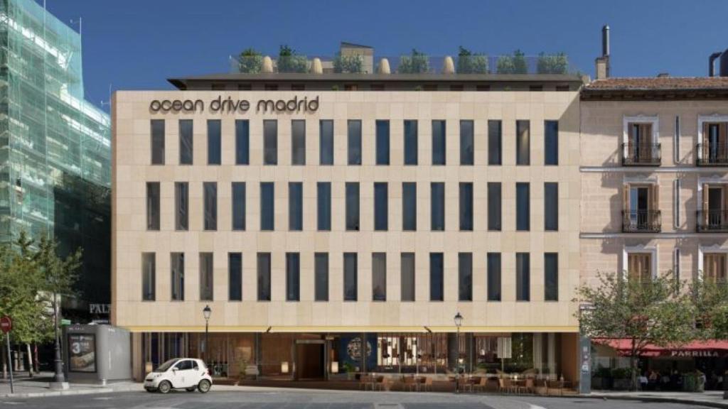 Fachada del futuro hotel Ocean Drive Madrid.