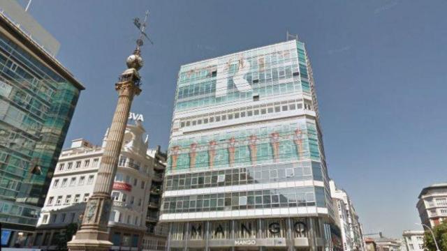 Imagen del Obelisco, en A Coruña.