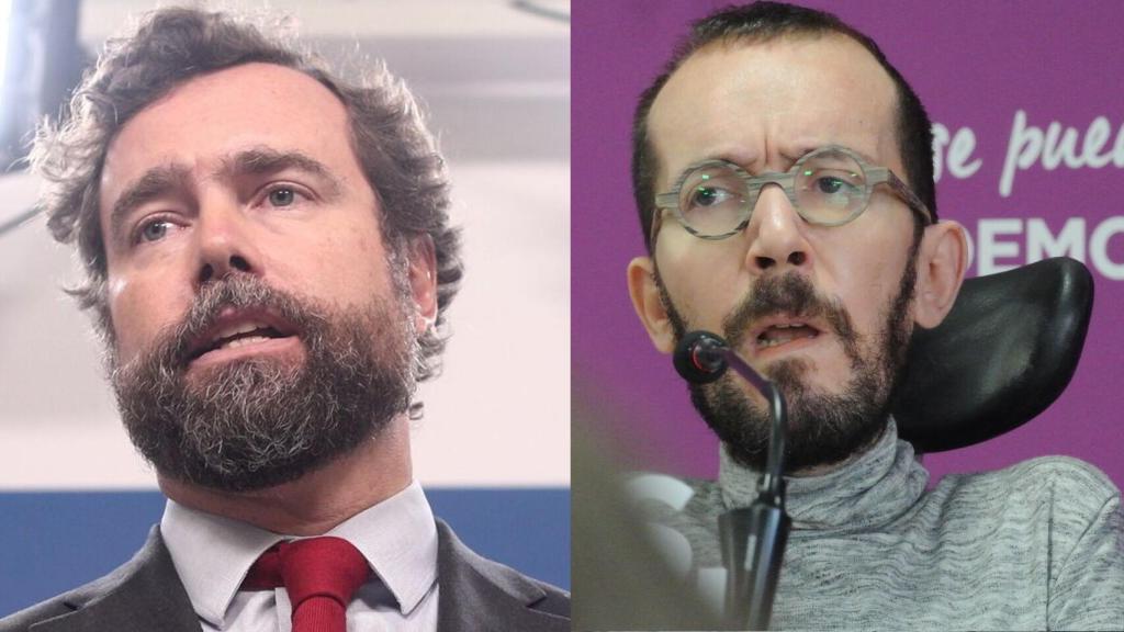 Espinosa de los Monteros y Echenique en un fotomontaje