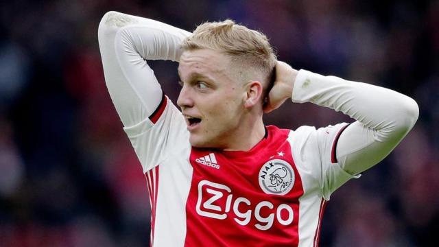 Donny Van de Beek, con el Ajax