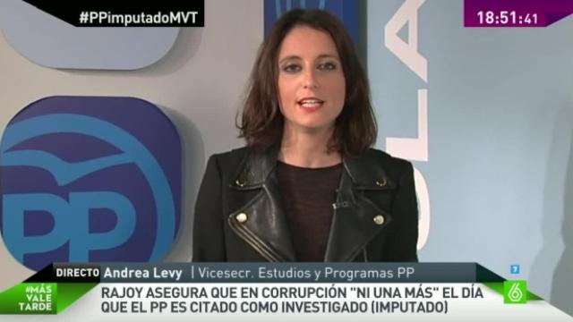 Andrea Levy: Rajoy y su Gobierno no ha tenido ninguna sombra de corrupción en estos cuatro años