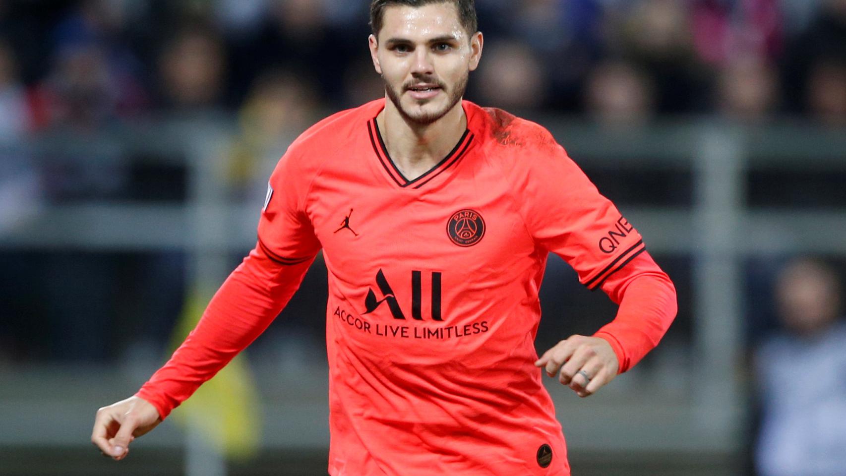 Mauro Icardi, en un partido del PSG