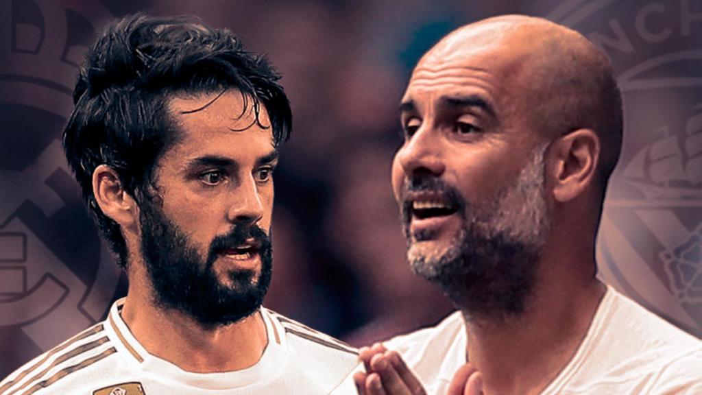 Isco Alarcón y Pep Guardiola