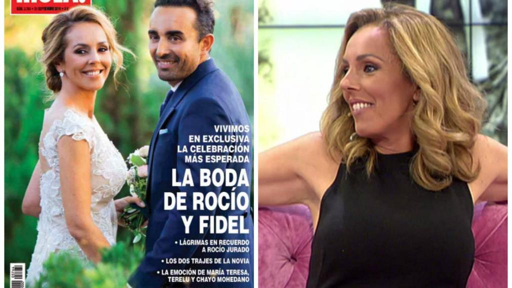 Rocío en la portada de una revista, vía exclusiva, y en el programa 'Hable con ellas' en 2014.