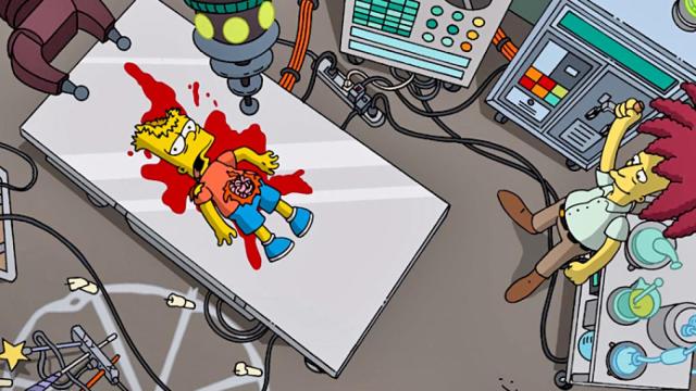 Bart muere a manos del Actor Secundario Bob