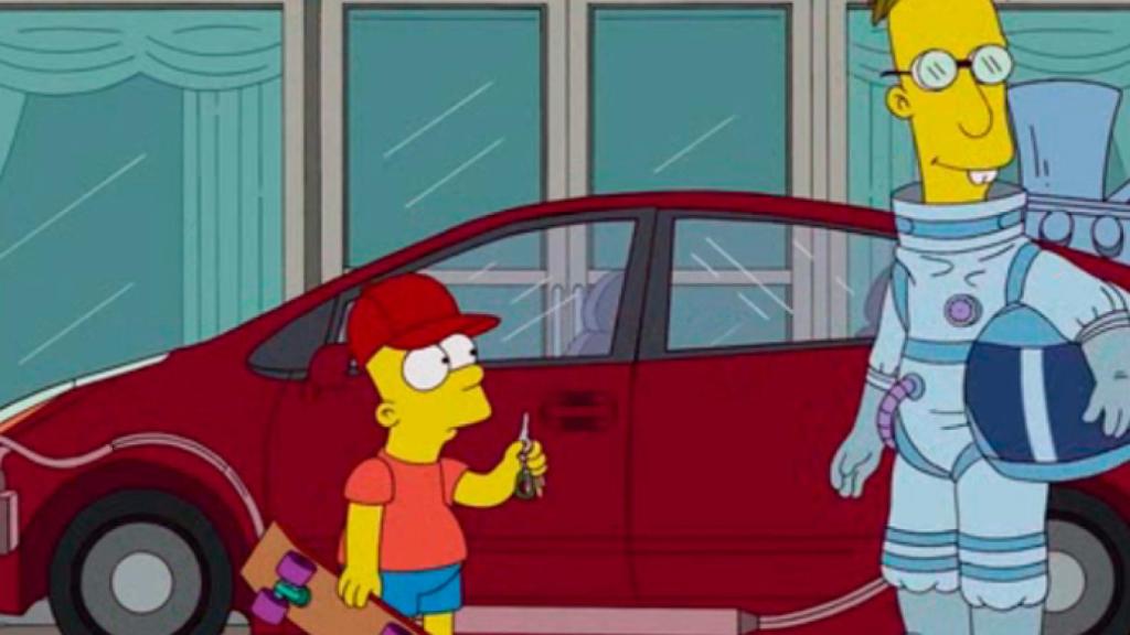 Bart y el profesor Frink parodian 'Regreso al futuro' en 'Los Simpson'