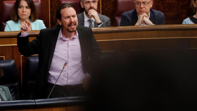 Pablo Iglesias, vicepresidente segundo del Gobierno, en el Congreso.