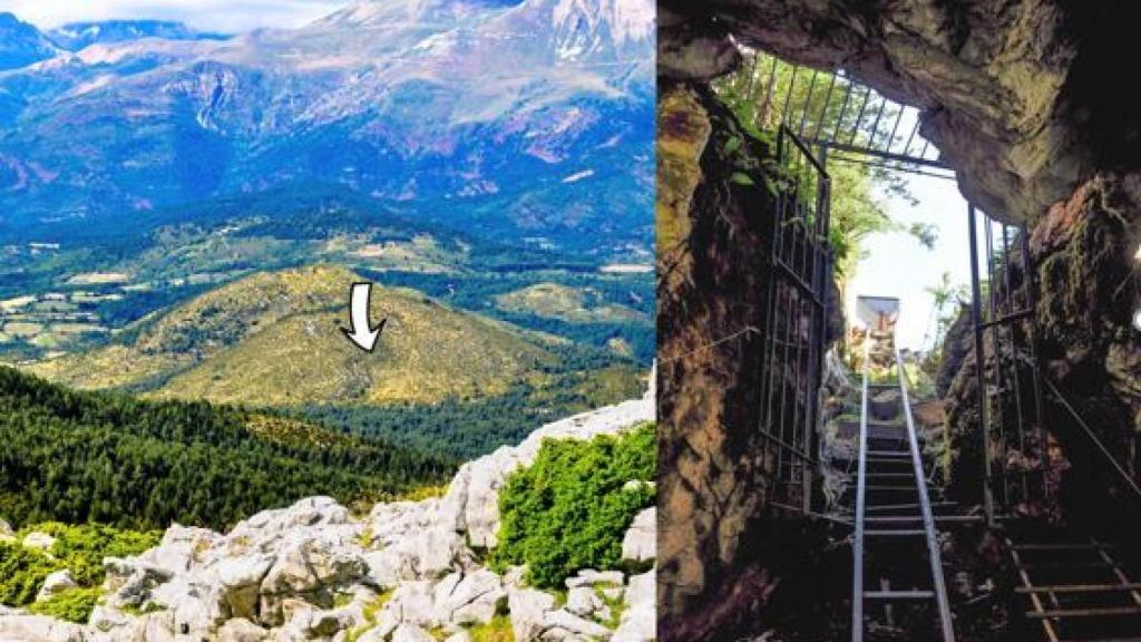 Localización y acceso a la cueva de Els Trocs.