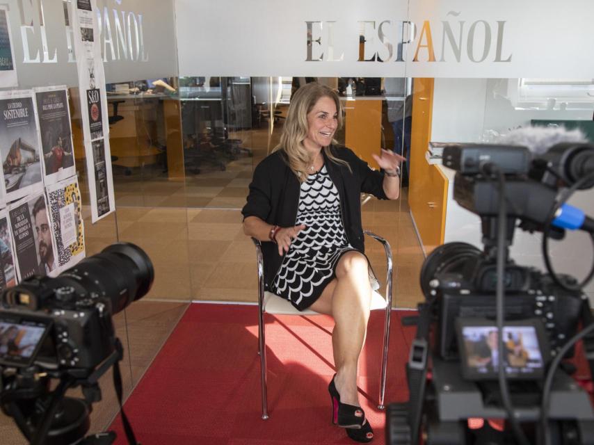 Arantxa, durante su entrevista en EL ESPAÑOL.