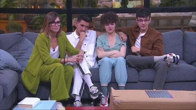 Noemí Galera junto a Bruno, Anne y Flavio, los nominados de esta semana