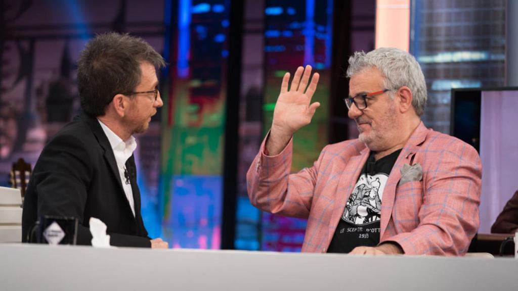 Pablo Motos y Millán Salcedo, en 'El Hormiguero'.