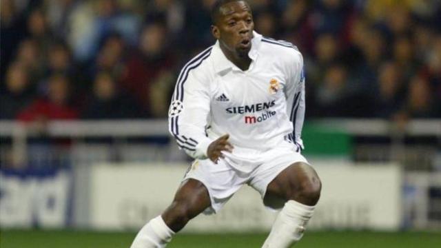 Claude Makélélé, en un partido del Real Madrid