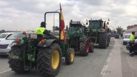 Tractorada en Murcia este viernes.