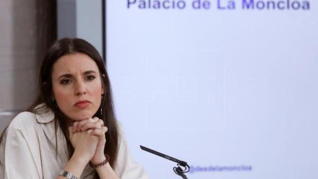 La ministra de Igualdad, Irene Montero.