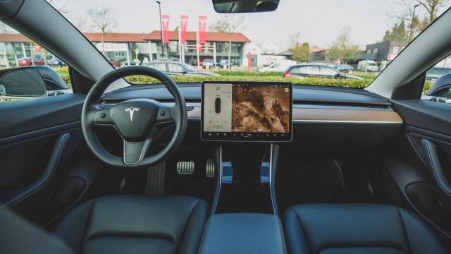 Interior de un Tesla Model 3