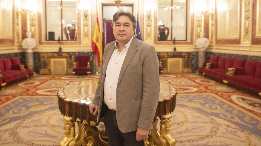 Tomás Guitarte, en el Congreso, durante su última entrevista con este periódico.