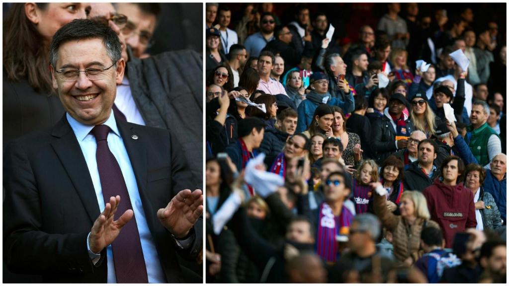El Camp Nou, contra Bartomeu: pañolada histórica, pitos y petición de dimisión