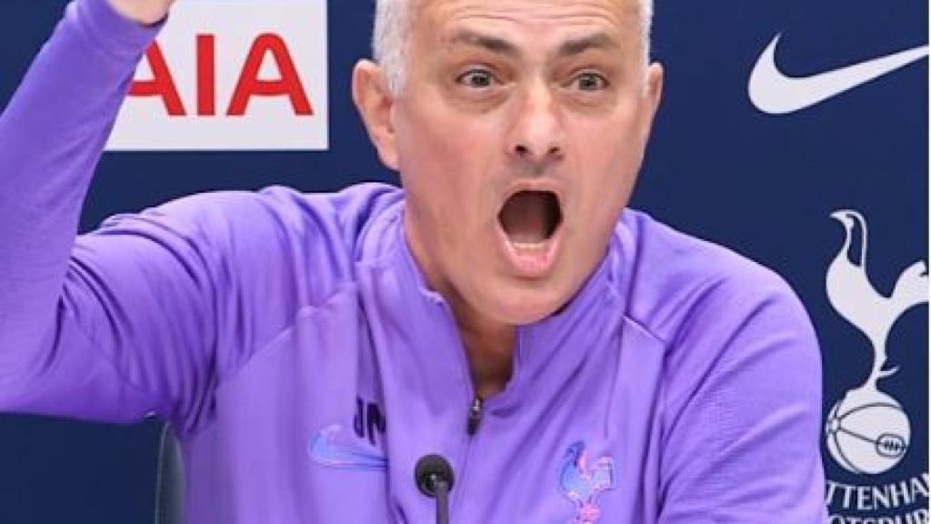 José Mourinho, durante una rueda de prensa con el Tottenham