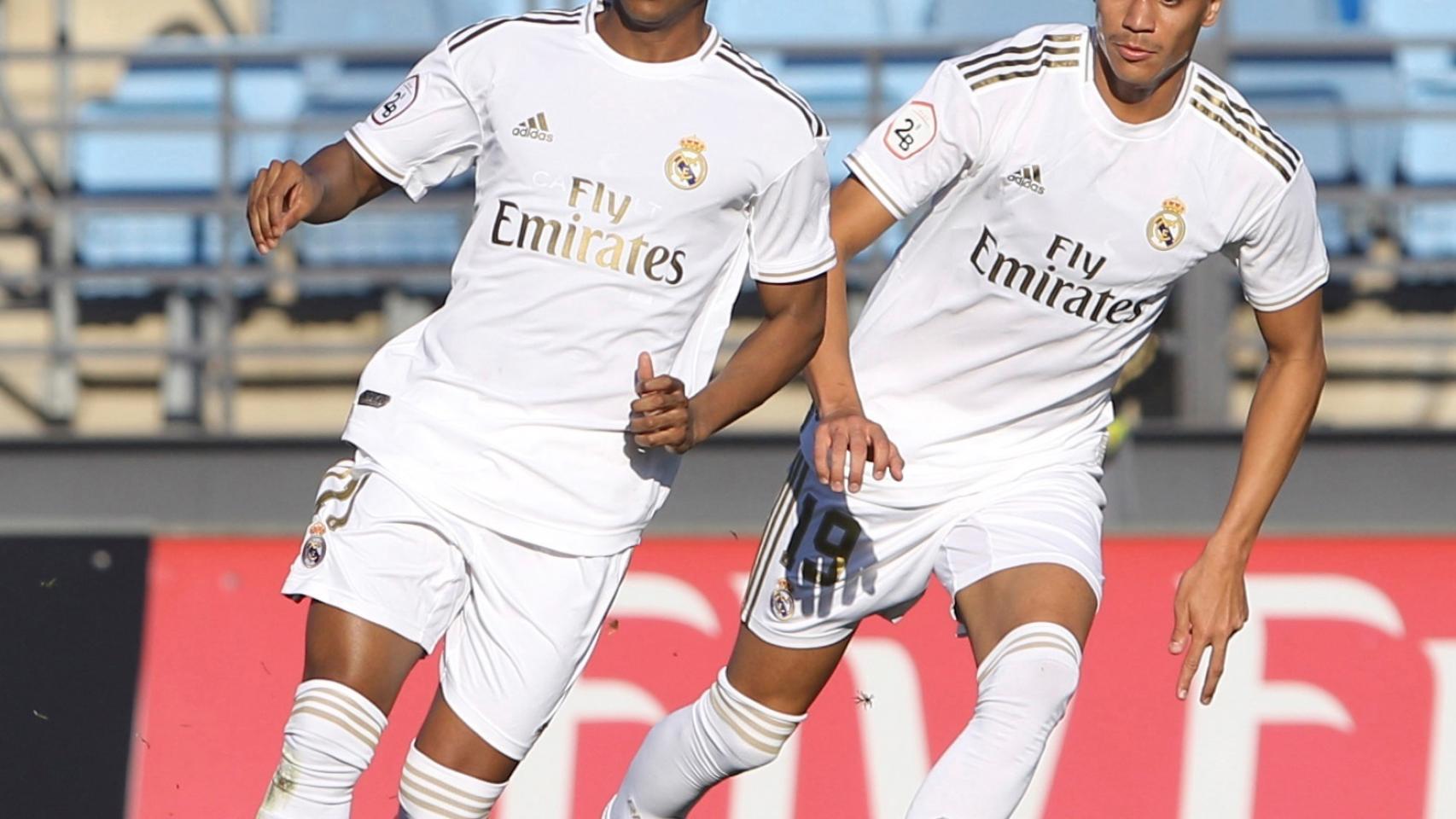 Rodrygo Goes y Reinier Jesús, con el Castilla