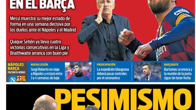 La portada del diario Sport (24/02/2020)