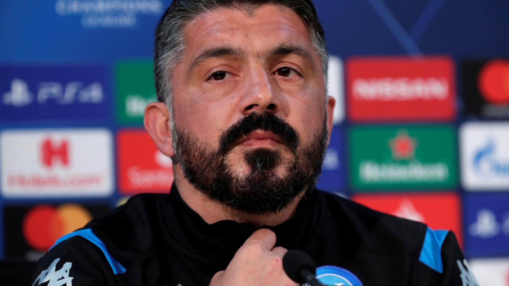 Gennaro Gattuso, durante la rueda de prensa