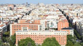 Imagen aérea de Madrid.