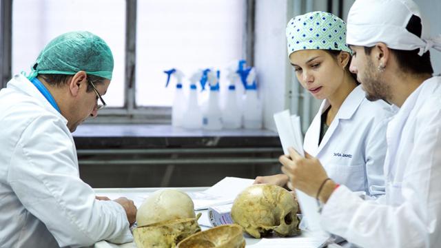 Estudiantes de Medicina de la Universidad Complutense de Madrid.