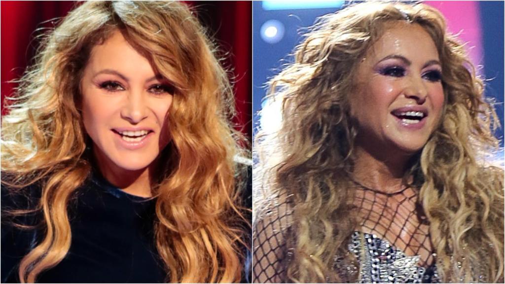 Paulina Rubio, antes y después de sus retoques estéticos.