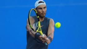 Rafa Nadal, entrenando