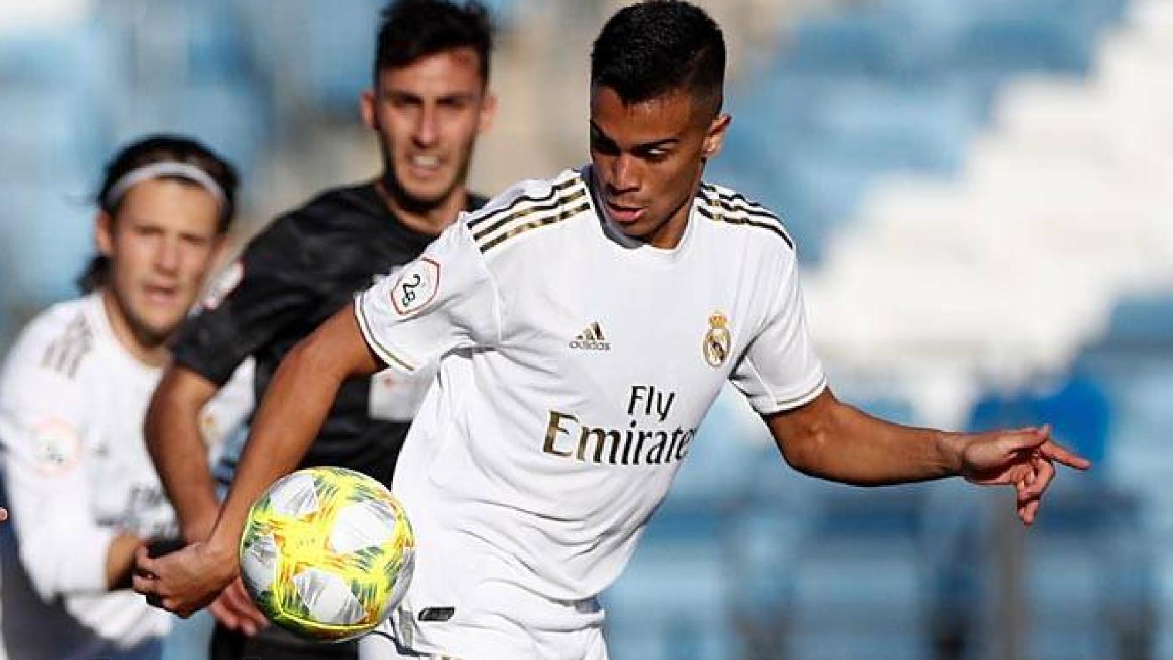 Reinier, en un partido del Castilla