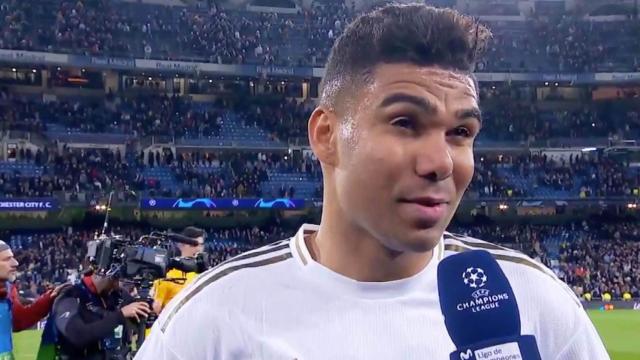 Casemiro atiende a la prensa tras la derrota frente al City