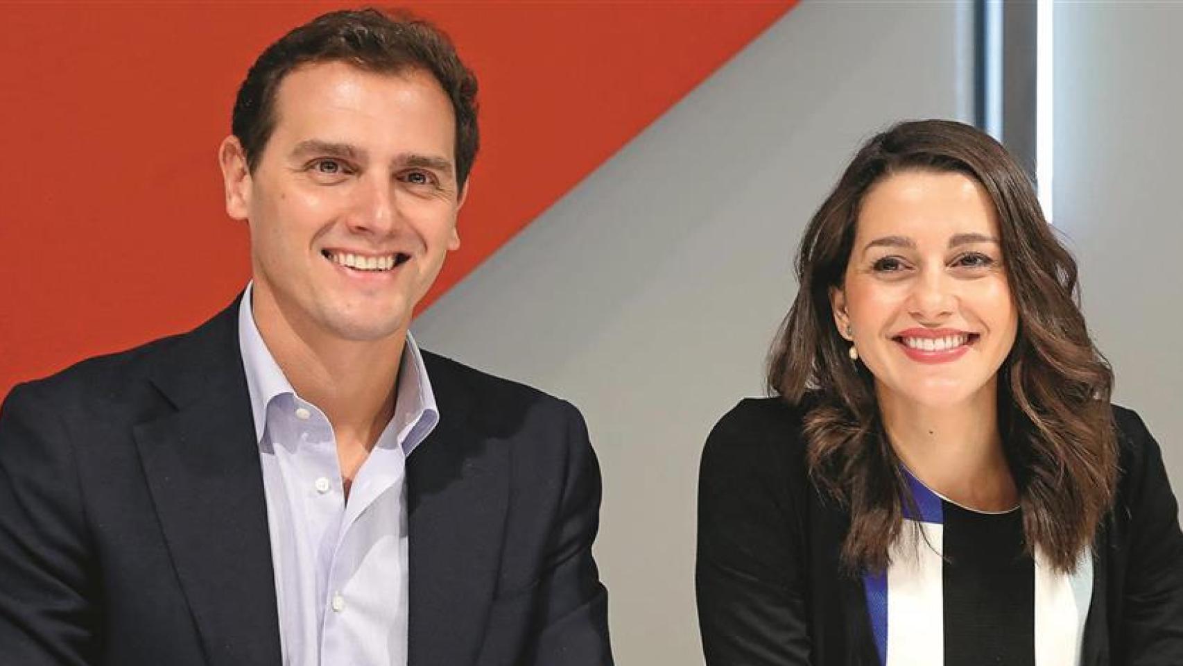 Albert Rivera e Inés Arrimadas, durante una Ejecutiva de Ciudadanos.