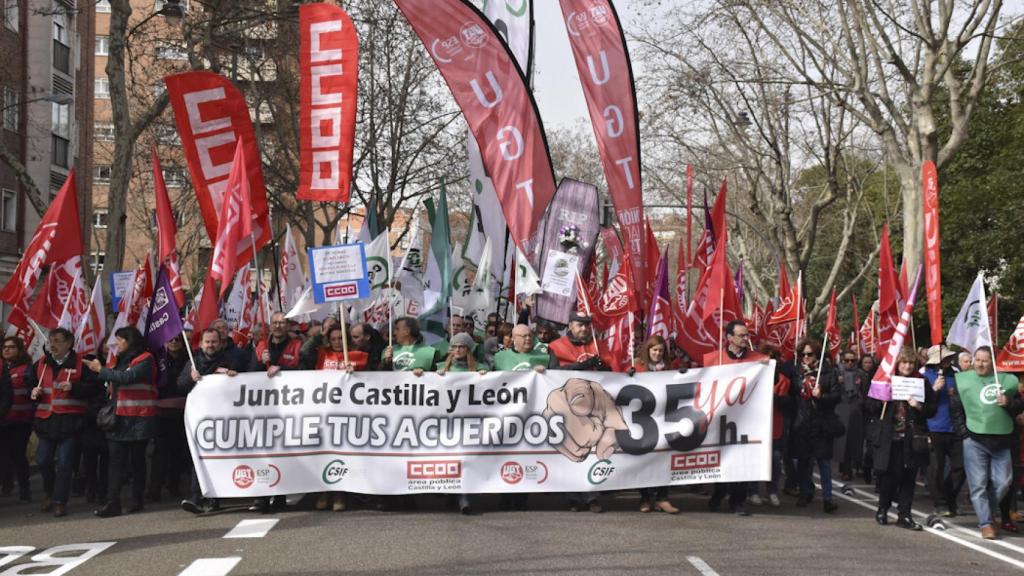 Manifestación celebrada en Valladolid