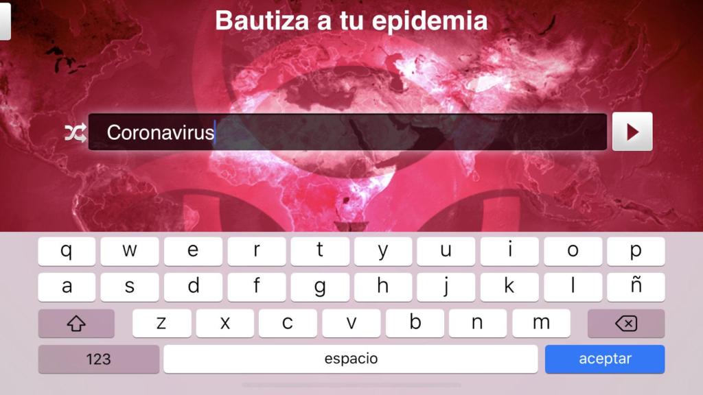 Plague Inc. permite crear un virus con el nombre coronavirus