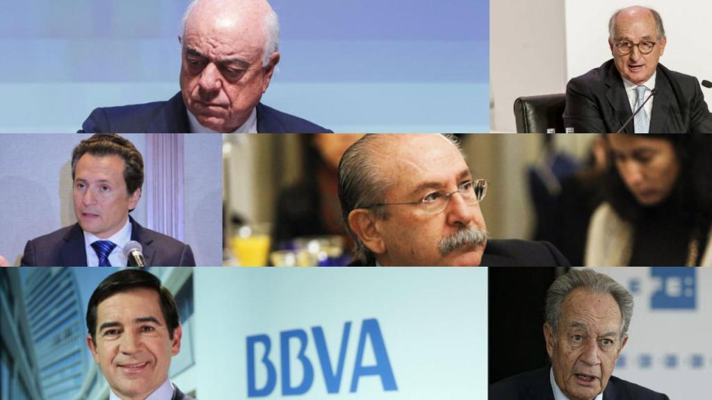FG, Antonio Brufau, Emilio Lozoya, Luis del Rivero, Carlos Torres y Villar Mir.