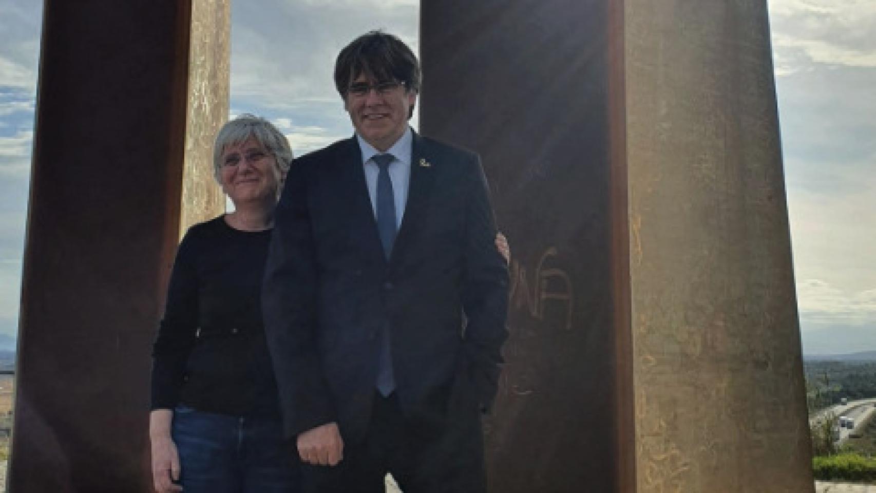 Clara Ponsatí y Carles Puigdemont.