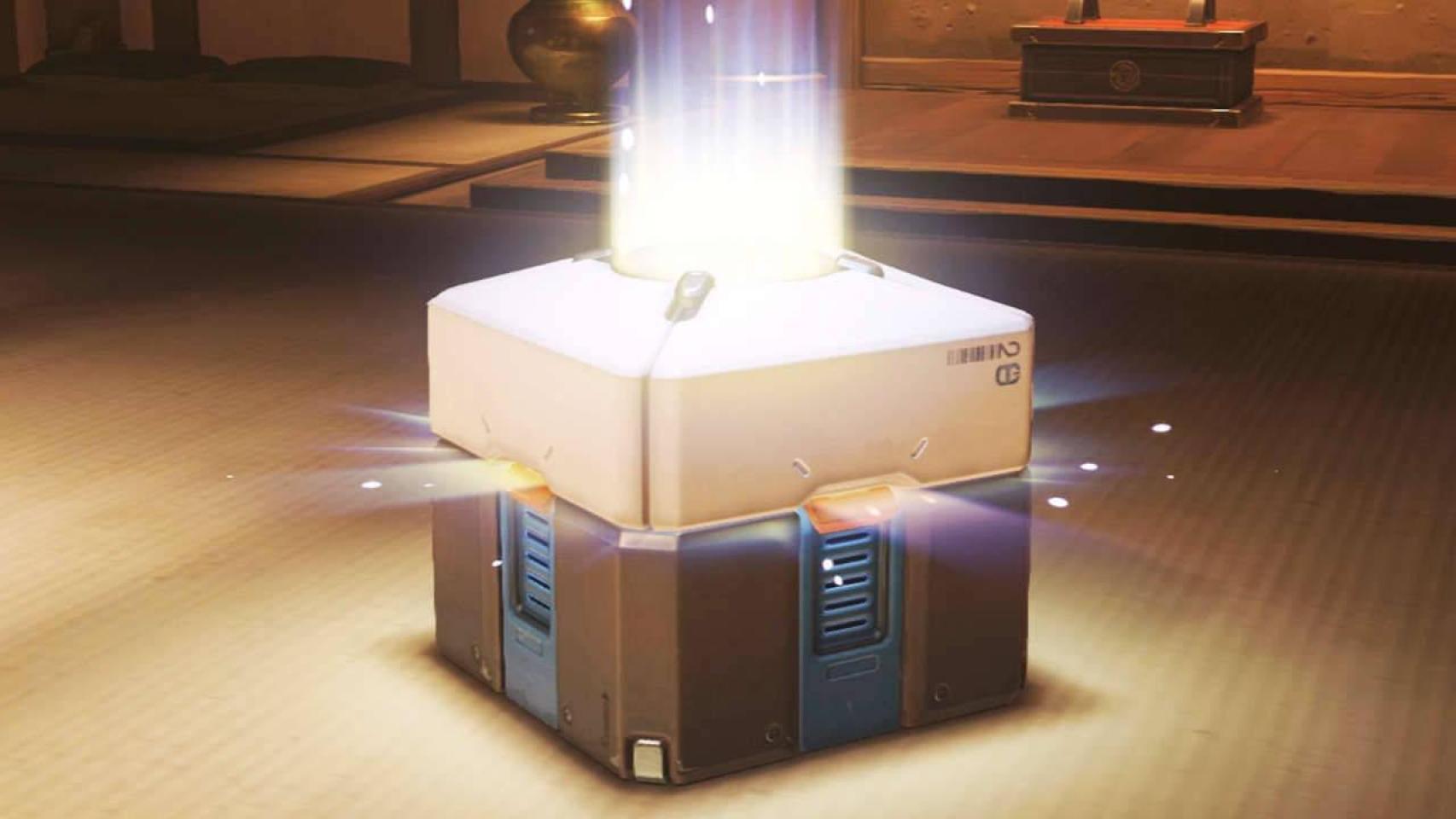 Caja de botín en el videojuego 'Overwatch'.