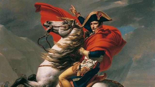 Napoleón cruzando Los Alpes. Jacques-Louis David