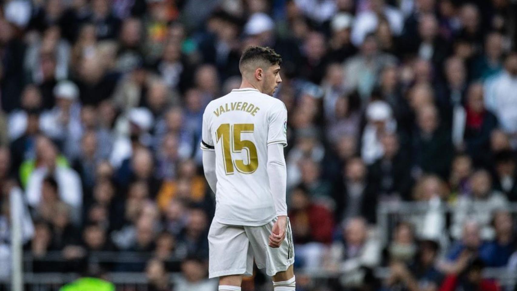 Fede Valverde, en el Santiago Bernabéu