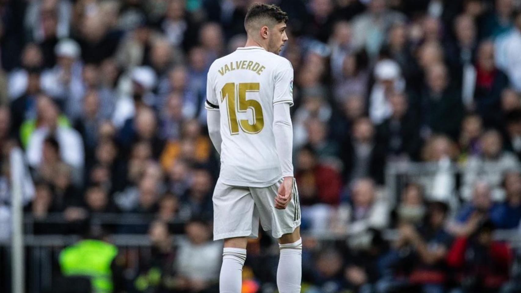 Fede Valverde, en el Santiago Bernabéu