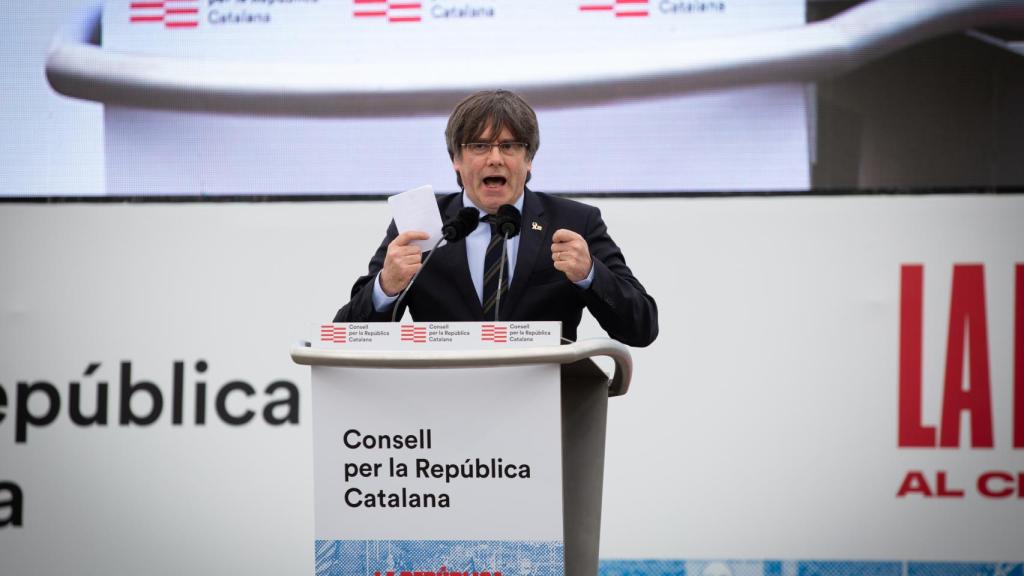 Carles Puigdemont en Perpiñán.