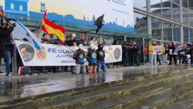 Imagen de archivo de una protesta de policías y guardias civiles (fuente:@Jupol_LaCoruna )