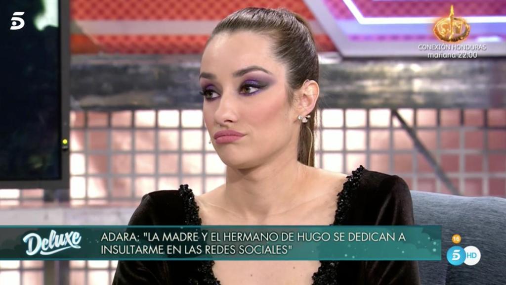 Adara Molinero, durante la entrevista.