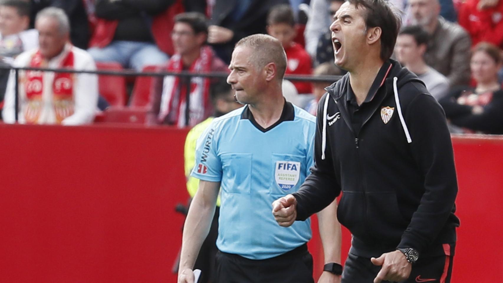 Lopetegui con el Sevilla